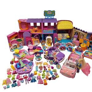 Vintage Polly Pocket Bundle Polly Pocket Hotel Cars Compacts Playsets